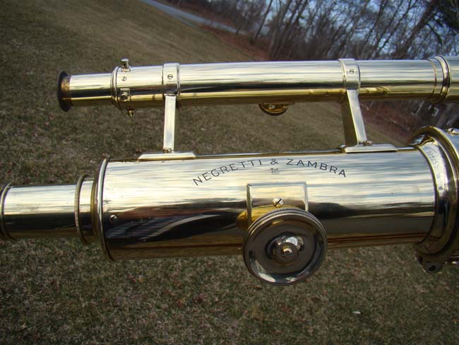 A fine late 19th century floor standing telescope by Negretti & Zambra, London, circa 1870-1890 — image 5